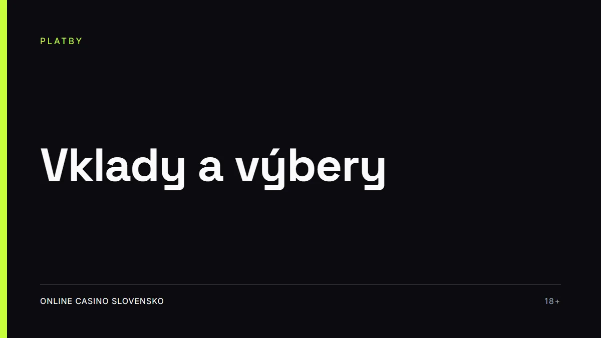 Vklady a výbery v online kasínach: karta, internet banking, SMS